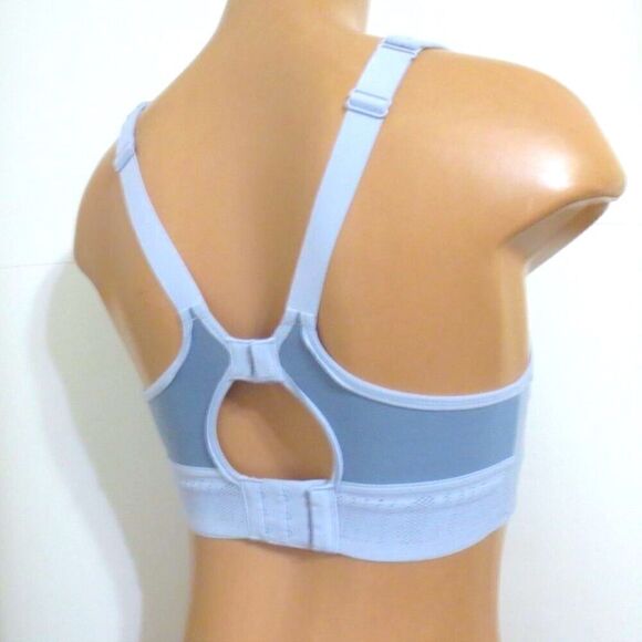 Nike Light Blue Alpha Ultrabreathe Bra High Support Sports Bra - Picture 7 of 9